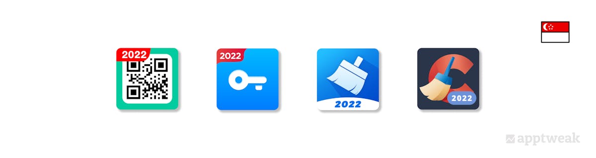 Examples of icons that display the current year