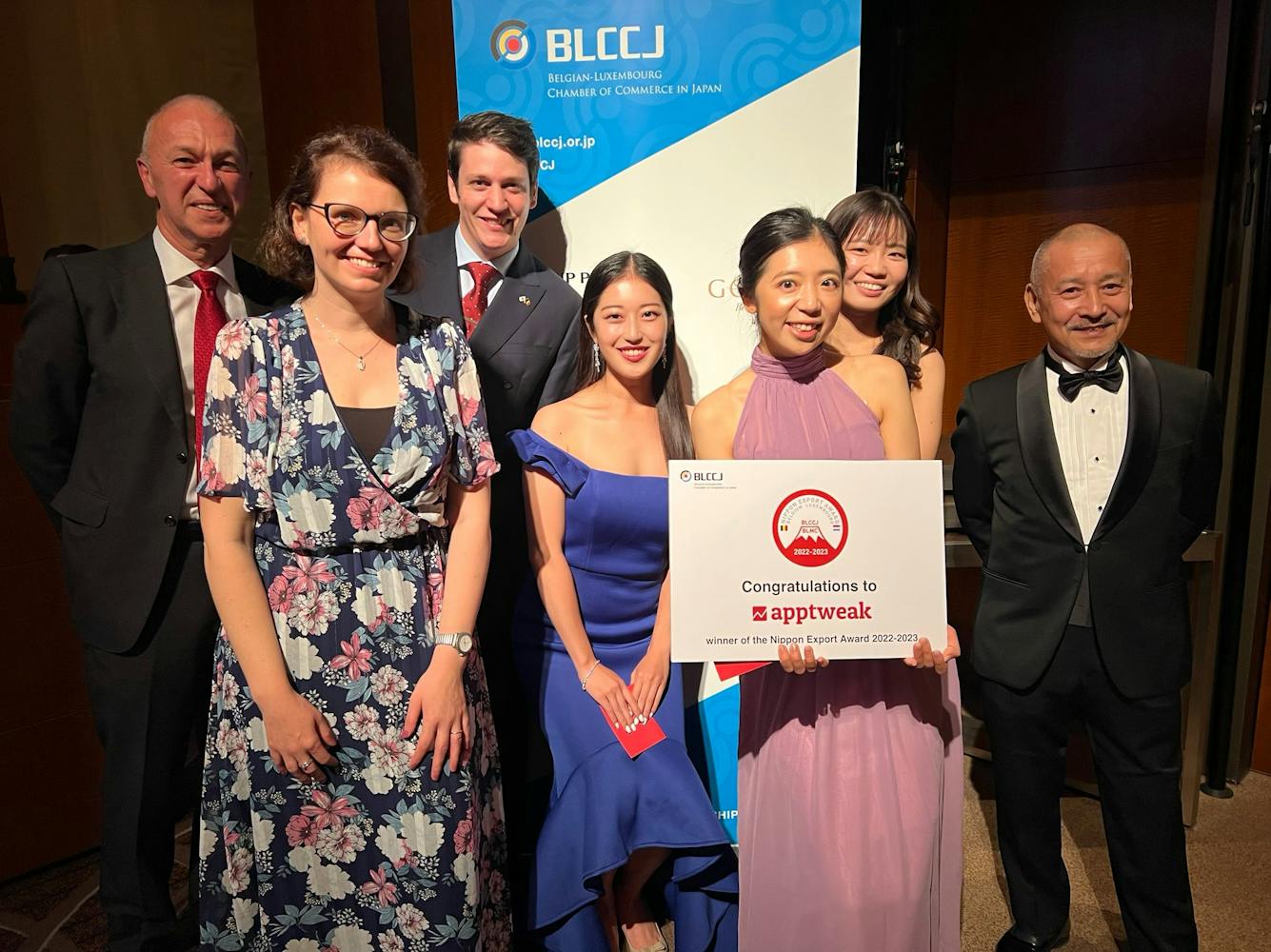 AppTweak announced as the Nippon Export Award winner at the BLCCJ Gala 2022