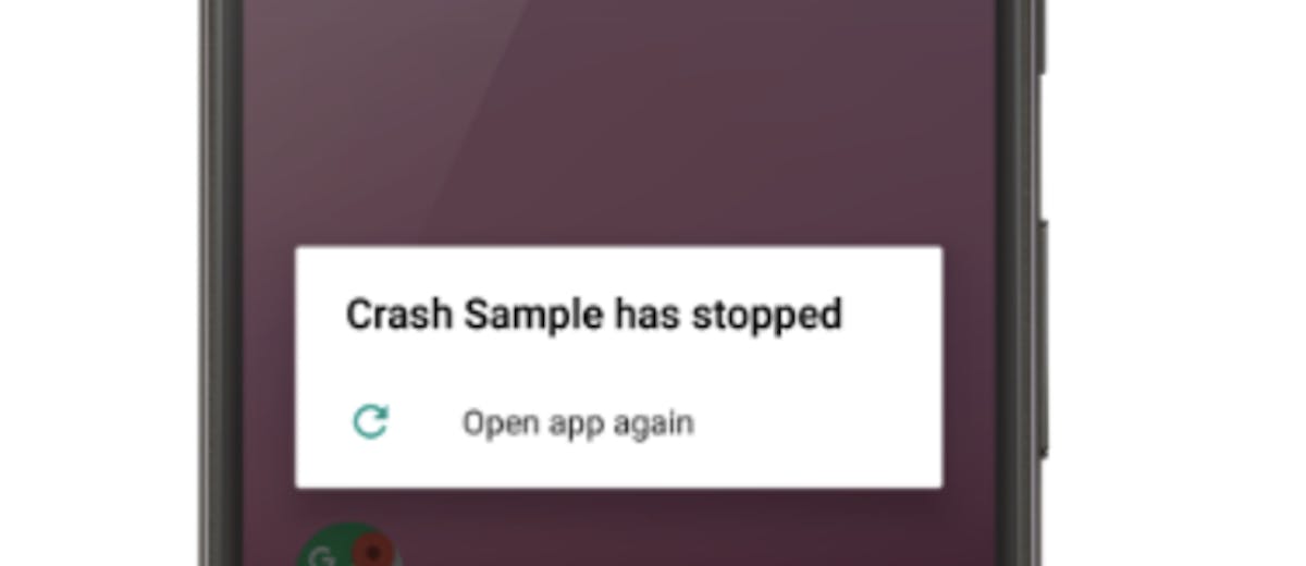 This is what users will see if your app crashes thus disrupting your user experience