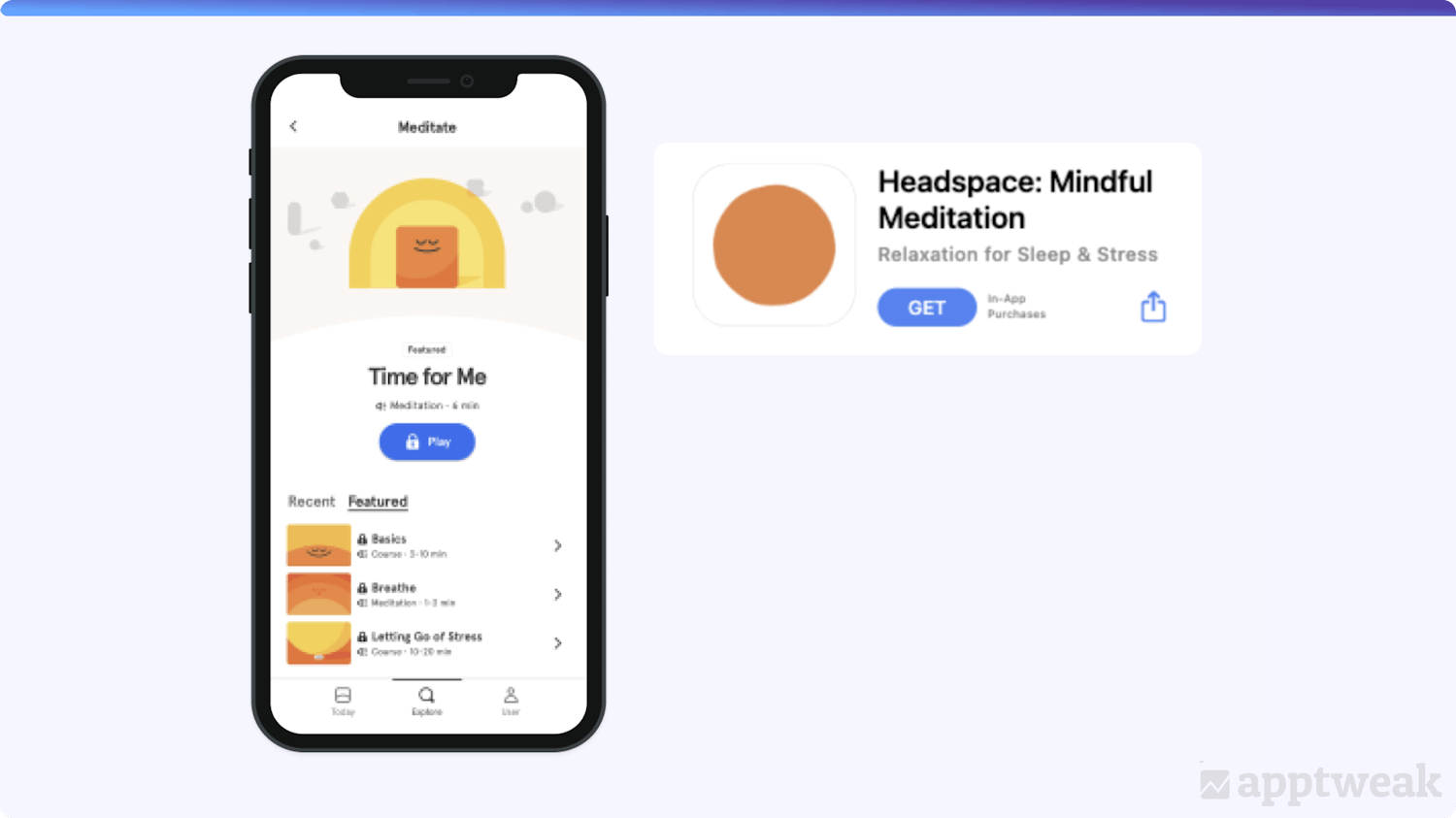Headspace app icon and ux