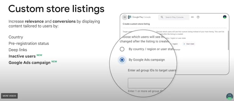 Preview of all targeting options to be available for CSLs in 2023