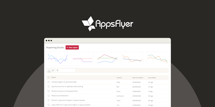 AppsFlyer Integration Now Available in Reporting Studio