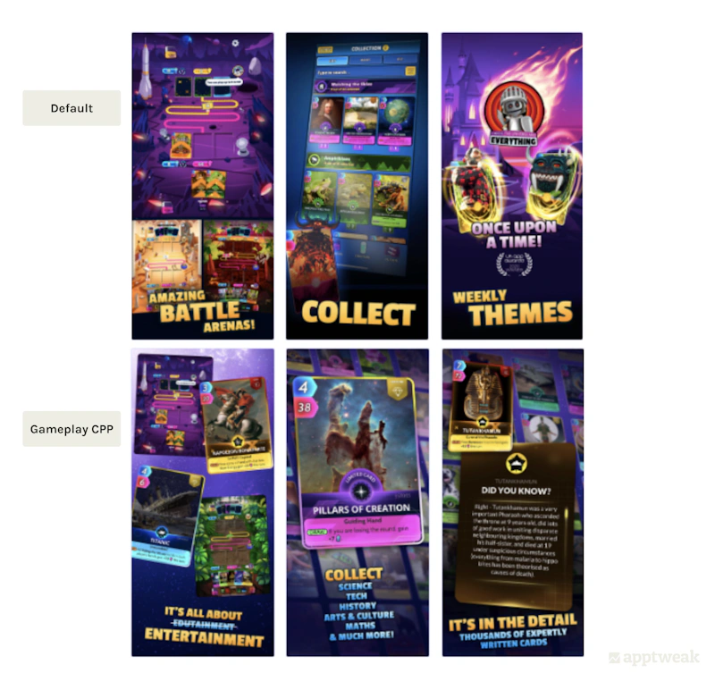 How Mobile Games Use Custom Product Pages (CPPs) - AppTweak