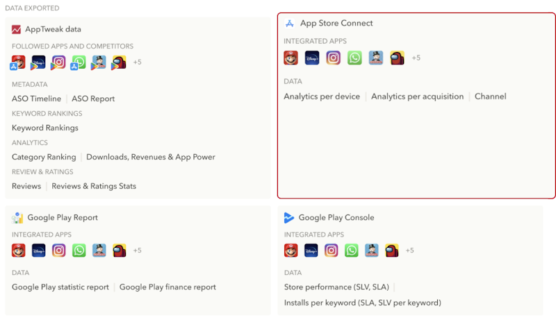 이미지 - 자동화된 내보내기 - App Store & Google Play 콘솔 데이터 내보내기