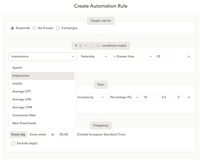 Search Ads Manager - Optimize performance & budget with automation - Apple Search Ads