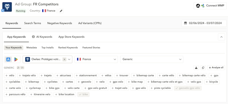 Search Ads Manager - Find thousands of keyword opportunities for Apple Search Ads
