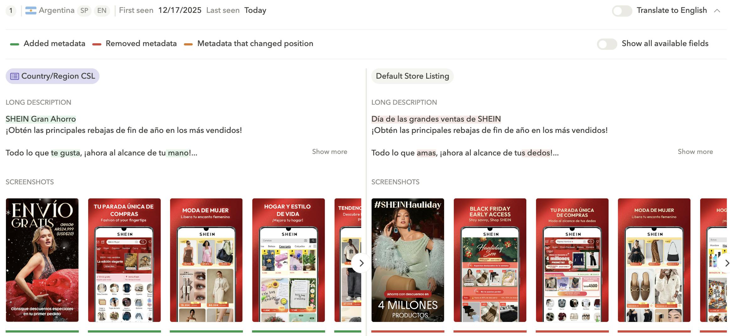 Custom store listings on Google Play - When running specific promotions or limited-time offers