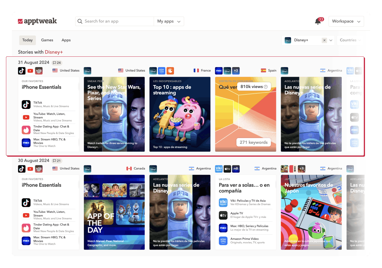 ASO tools: Discover when & where your app gets featured