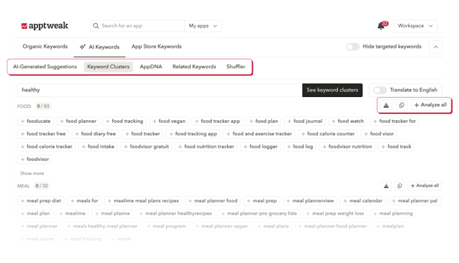 Apple Search Ads Platform - Discover high-value keywords to expand your reach