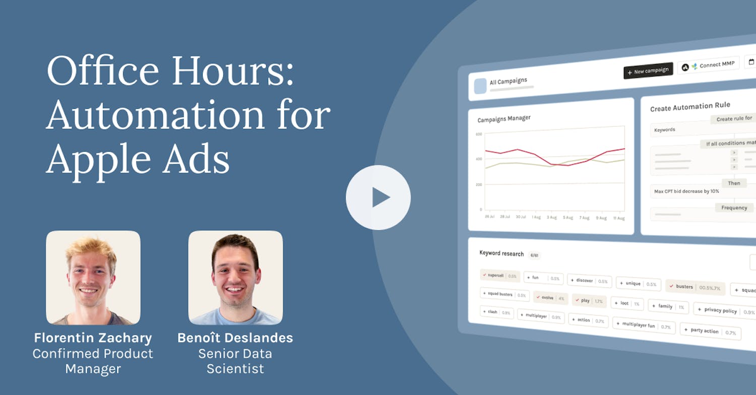 Office Hours: AppTweak’s Automation Solution for Apple Ads