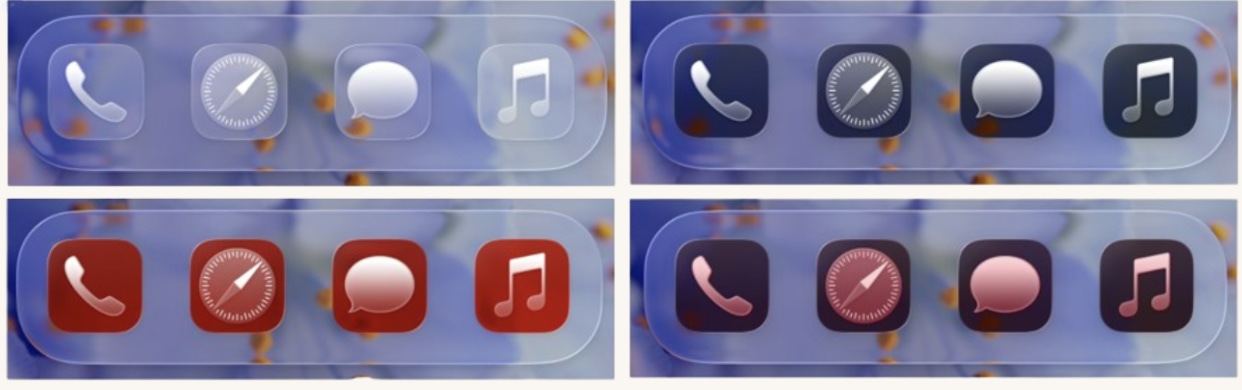 WWDC 2025 revealed four new icon variations