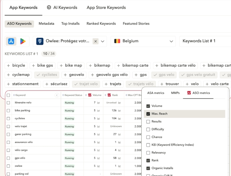 Apple Ads tip: manage both ASO and Apple Ads performance in a single platform