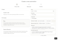 Set custom automation rules to reply to app store reviews