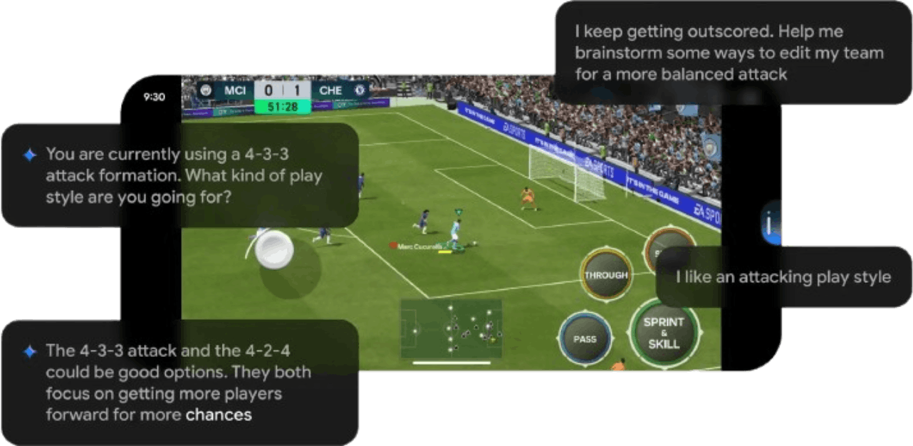 Google Play's Sidekick shown at Google PlayTime 2025