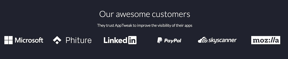 AppTweak ASO 情报 API - 客户 