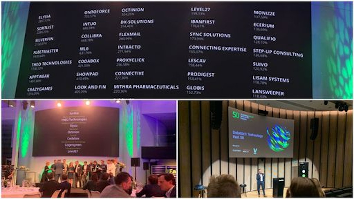 2019 딜로이트 Fast 50 벨기에에 참석한 AppTweak 팀