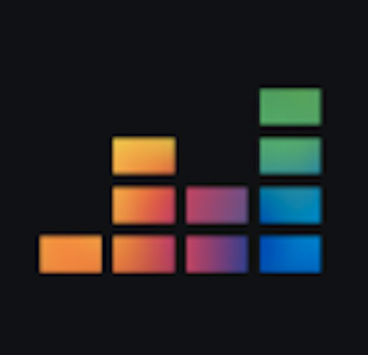 The three variations of Deezer icon that were tested