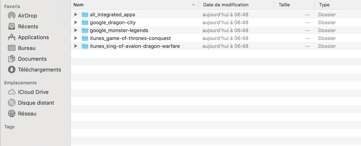 AppTweak ASOツール：エクスポート構造