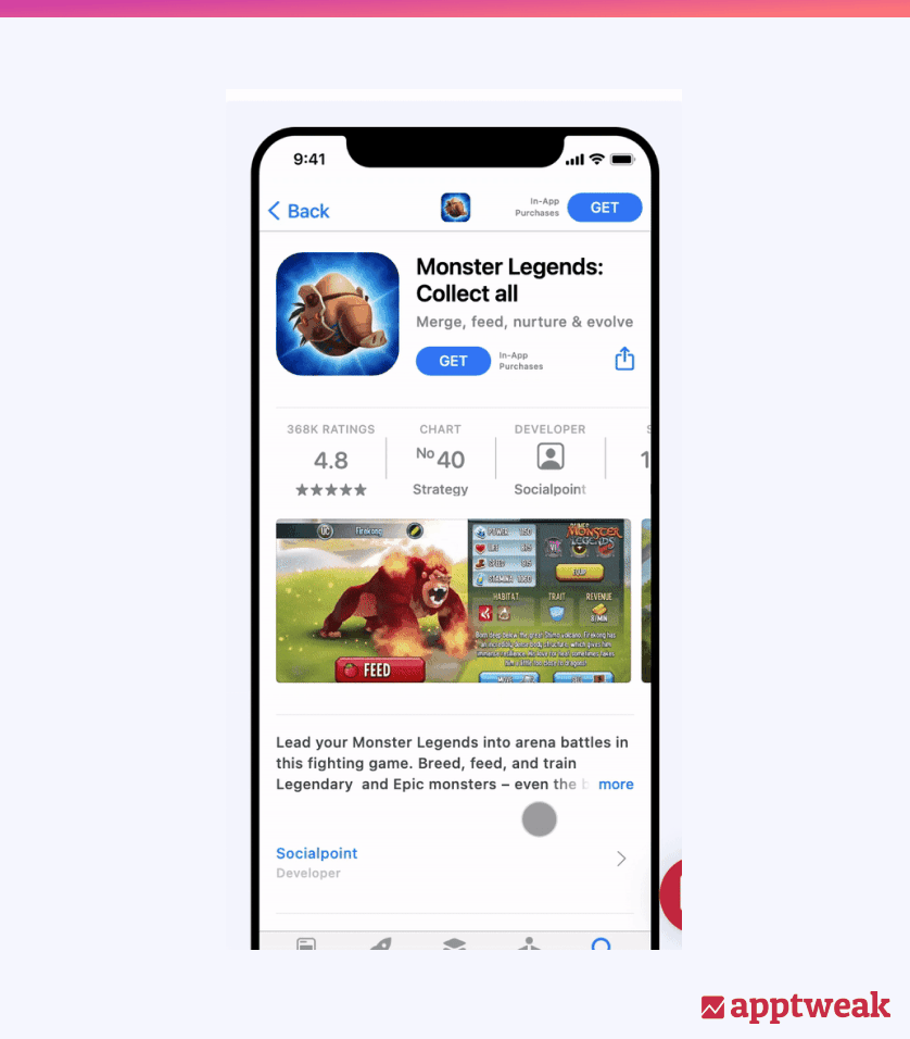 AppTweak’s App Page Preview Tool for iPhone X