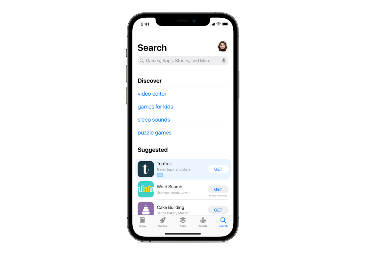 Apple Search Tab Campaigns.