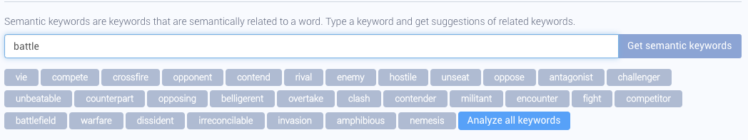 AppTweak Keyword Research and Suggestion Tool - Related Keywords for "battle"